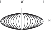 Nelson Saucer Bubble Pendant, Large