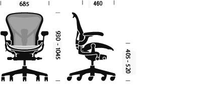 Aeron Chair, B – Medium Chair Size